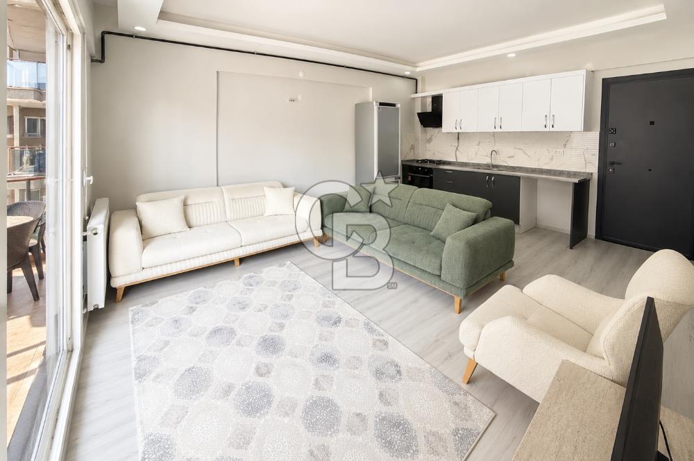 KİRALIK | Seyrek'te Havuz Cepheli, Eşyalı, 1 + 1 Daire