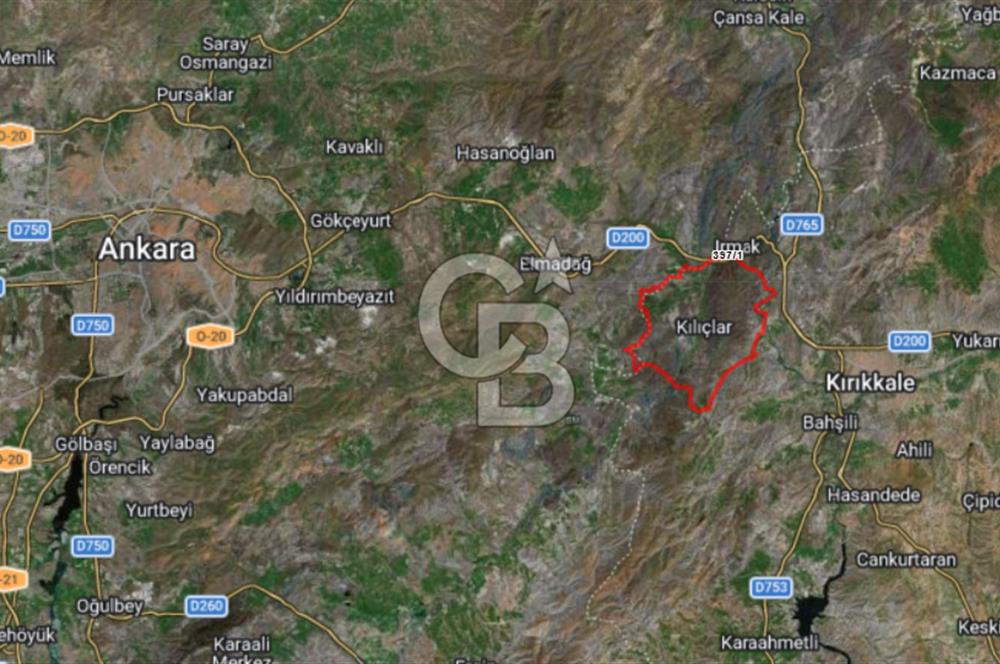 Kırıkkale Yahşihan Tek Tapu 7.820 m² Satılık Arsa