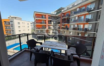 KİRALIK | Seyrek'te Havuz Cepheli, Eşyalı, 1 + 1 Daire
