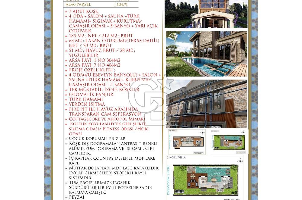 Kuşadası YaylaKöy'de Satılık Özel Havuzlu 4+1 Villa