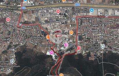 İnciraltı Hastane karşısı Satılık 272 M2 TTA imarlı Arsa