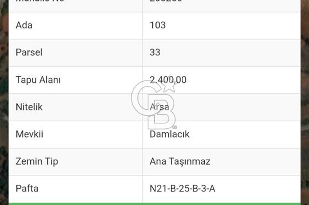 DENİZLİ TAVAS'TA 2400 M2 ARSA
