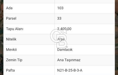 DENİZLİ TAVAS'TA 2400 M2 ARSA