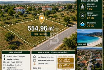 Denizli Acıpayam'da İmarlı, Asfalt Cepheli Satılık Arsa - 1 - 361437