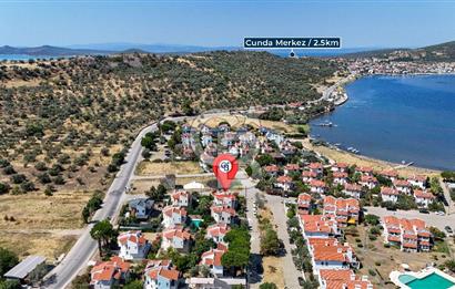 AYVALIK CUNDA'DA KÖŞE PARSEL MÜSTAKİL SATILIK VİLLA