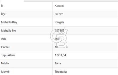 GEBZE KARGALI'DA BAHÇELİ MÜSTAKİL EV
