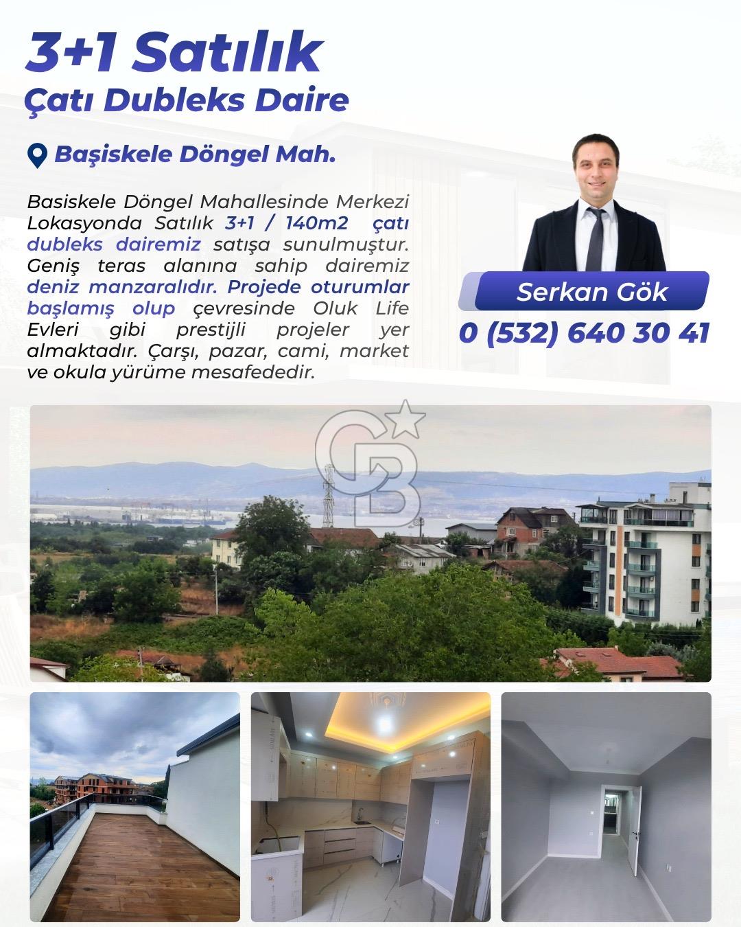 Başiskele Döngel satılık çatı dubleks anahtar teslim 