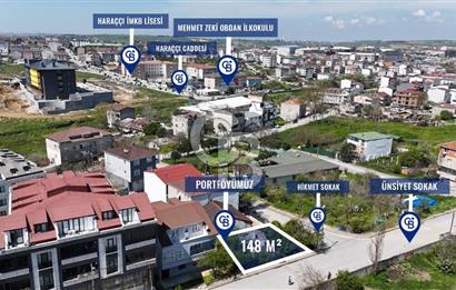 ARNAVUTKÖY HARAÇÇI MAHALLESİNDE 148 m² İMARLI KÖŞE ARSA