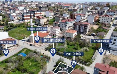 ARNAVUTKÖY HARAÇÇI MAHALLESİNDE 148 m² İMARLI KÖŞE ARSA