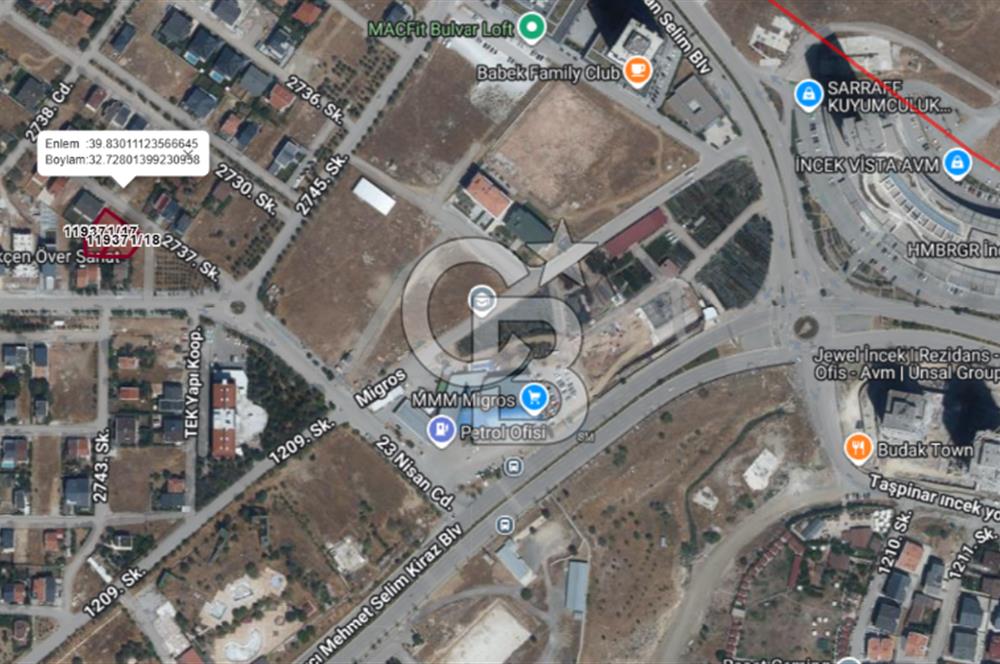 İNCEK BULVAR LOFT ARKASI 959 M² SATILIK ARSA | YATIRIM FIRSATI