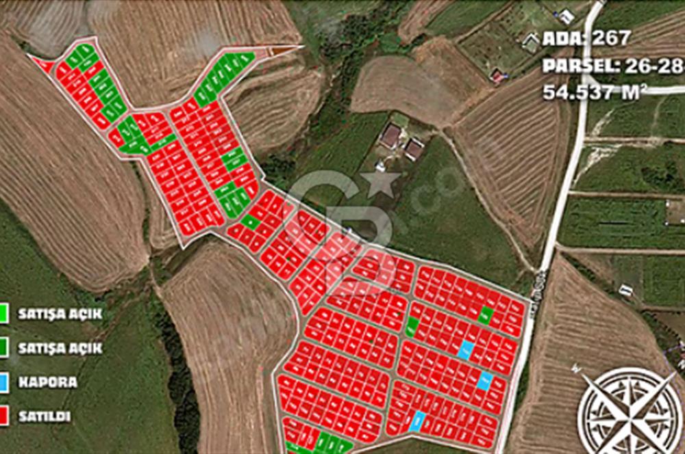 Çatalca Kabakçada 200+200 m² Yatırımlık Kooperatif Arsaları