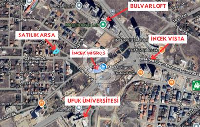 İNCEK BULVAR LOFT ARKASI 959 M² SATILIK ARSA | YATIRIM FIRSATI