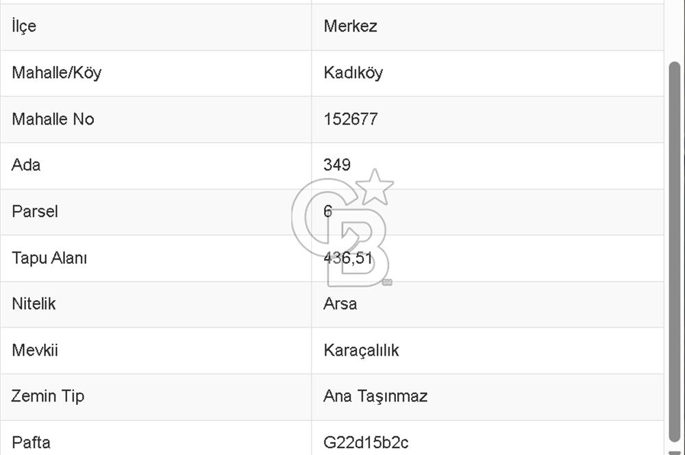 YALOVA KADIKÖYDE SATILIK DENİZ MANZARALI 436M2 ARSA!