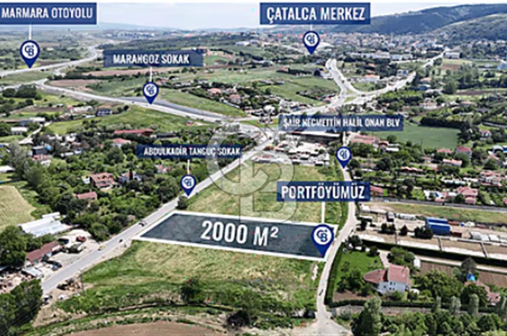Çatalca Kaleiçinde Cadde Cepheli 2600 m² Yatırımlık Arsa