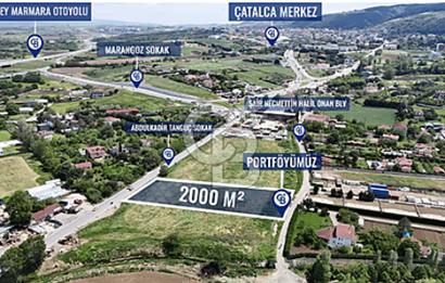 Çatalca Kaleiçinde Cadde Cepheli 2600 m² Yatırımlık Arsa