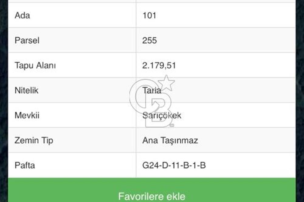KARTEPE SERINLIK’TE SATILIK ARSA
