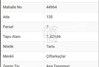 TEMELLİ ÇOKÖREN SATILIK TARLA - 11 - 362462