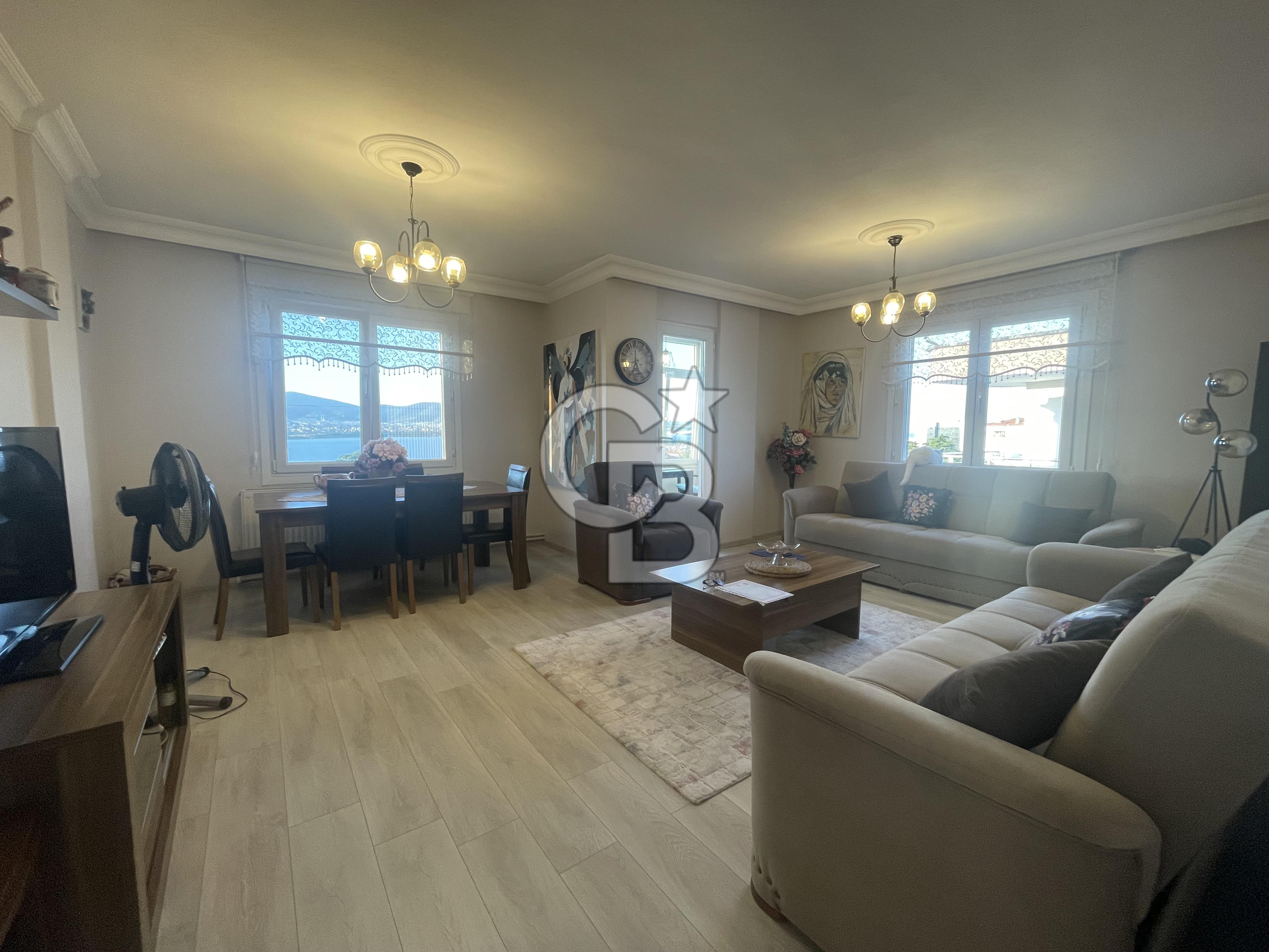 DEĞİRMENDERE'DE DENİZ MANZARALI SATILIK 3+1 DAİRE (YÜKSEK KREDİ)