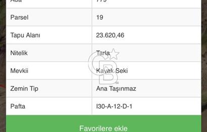 ANKARA MAMAK'DA SATILIK TARLA