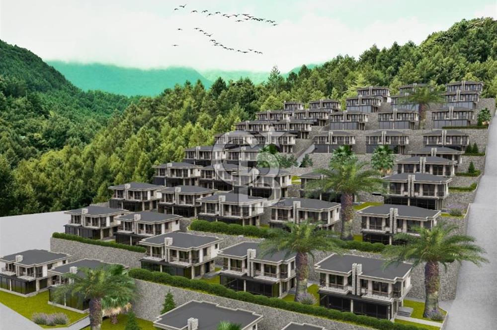 AYVALIK HACIVELİLERDE DOĞA İÇERİSİNDE PROJELİ DUBLEKS VİLLA