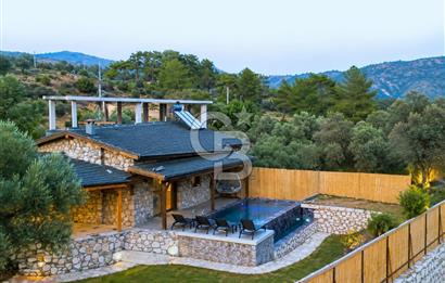 MUSELAND-FETHİYE YAKACIK TA 1303 M2 İÇİNDE SATILIK TAŞ VİLLA