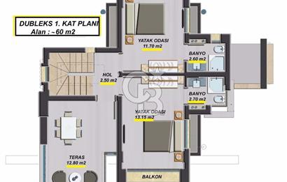 Bodrum Konacik'ta Kiralik 3+1 Guney Cephe Villa
