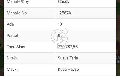 KAYAPINAR/CÜCÜK MAH'DE İMARA YAKIN UYGUN FİYAT SATILIK TARLA
