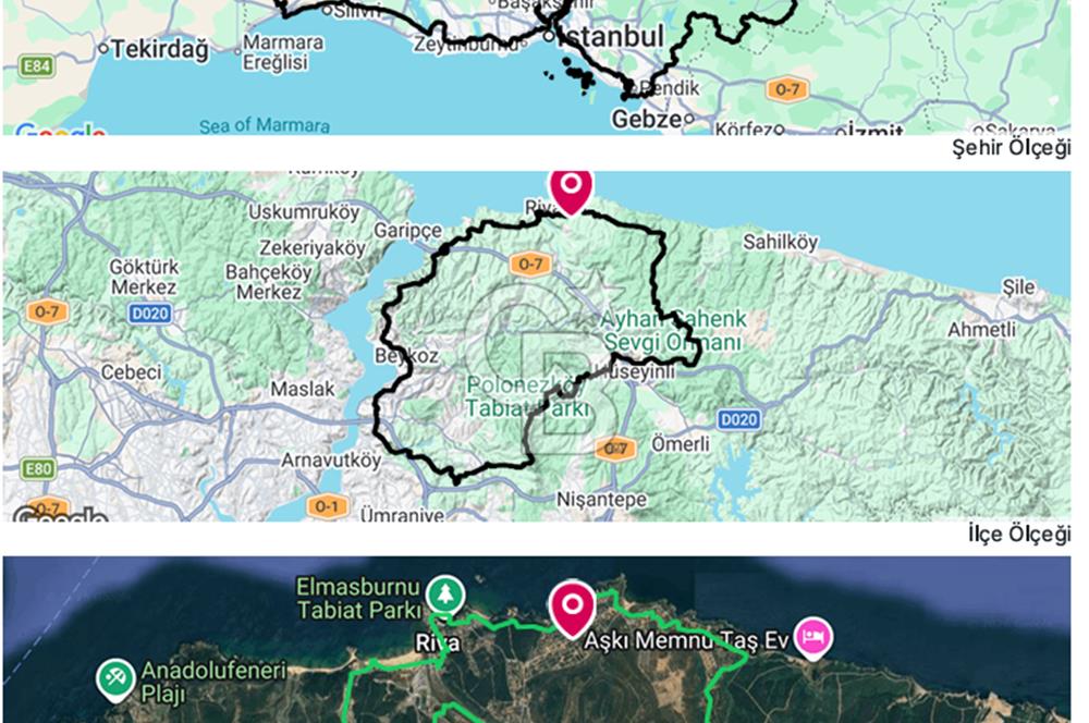 BEYKOZ RİVA'DA ANA CADDE ÜZERİNDE 1.764 m² İMARLI PARSELLER