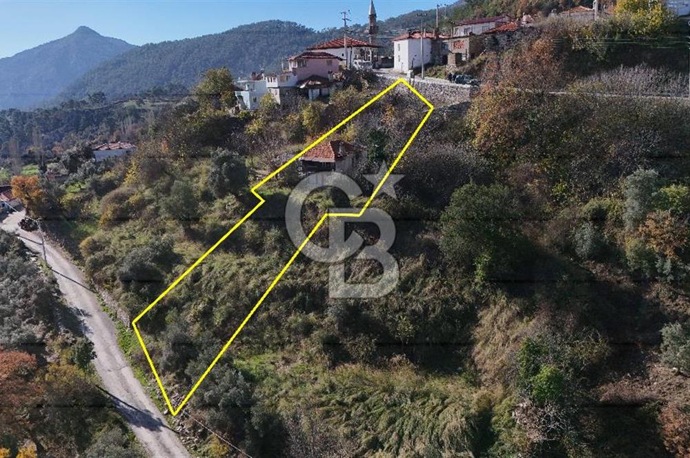 Muğla Menteşede Manzaralı 4 Odalı Köy Evi + 691 m² tarla