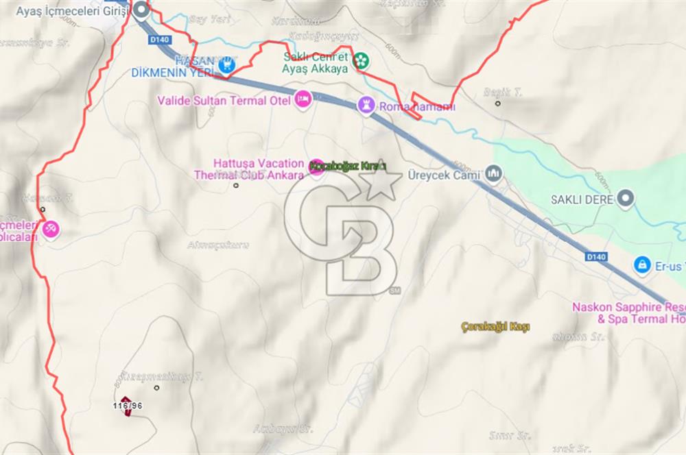 CB ELİTTEN GÜDÜL GÜNEYCE TERMAL BÖLGEYE ÇOK YAKIN 5464 M² TARLA