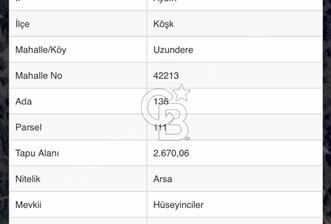 Aydın Köşkte Villa Yapımına Uygun - 1 - 362923