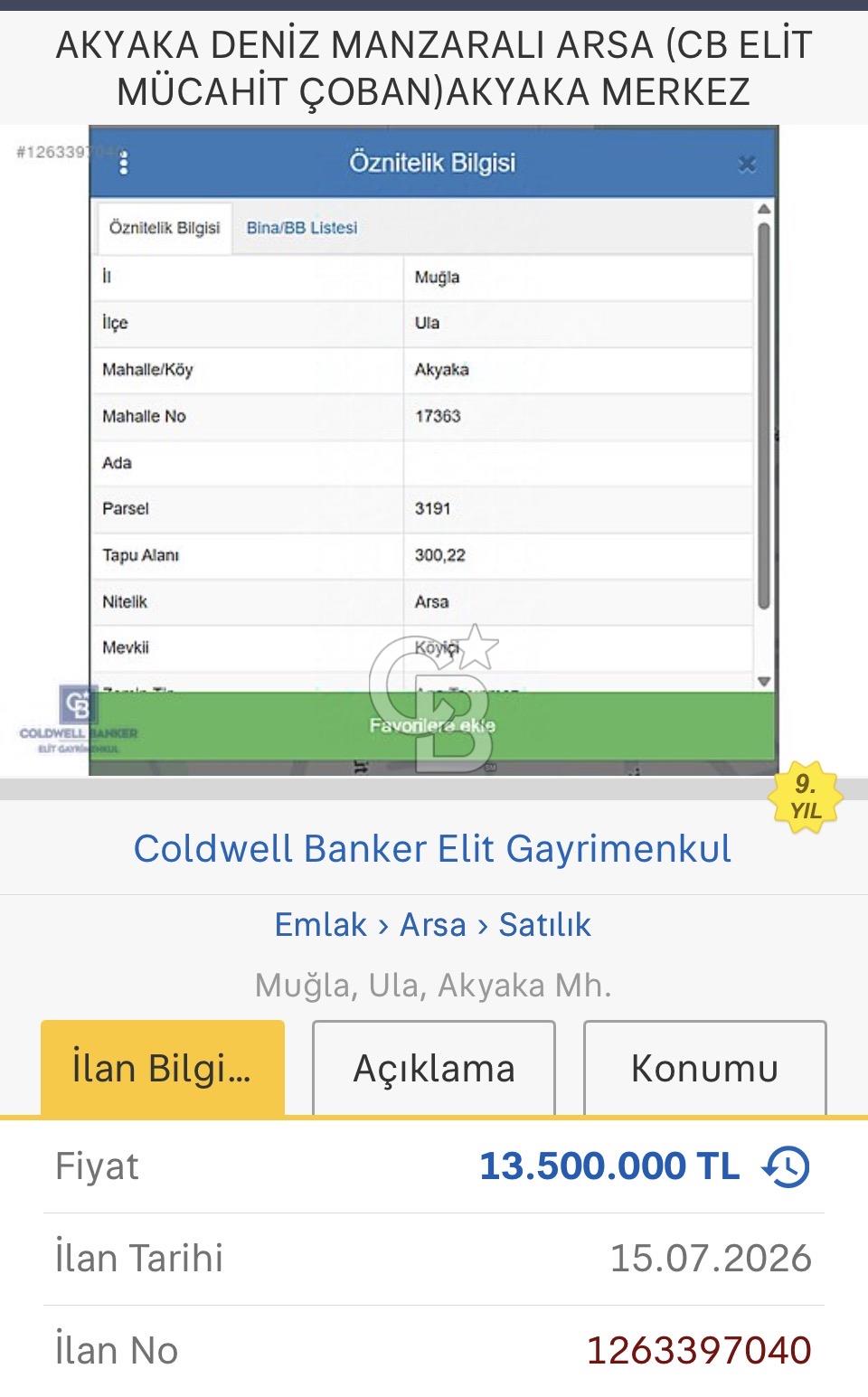 Akyaka satılık arsa