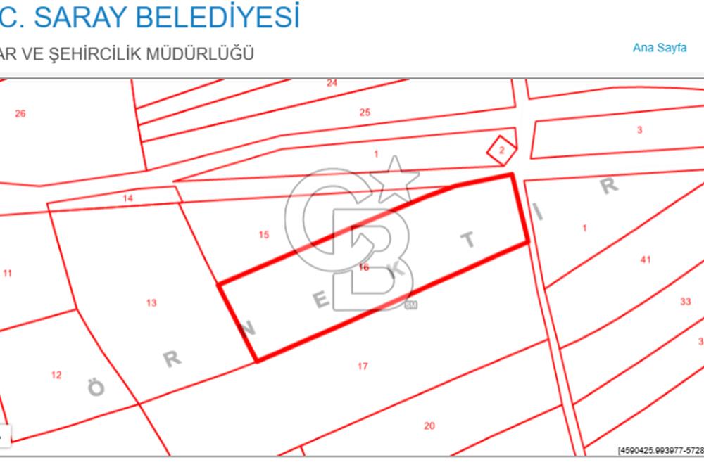TEKİRDAĞ SARAY ÇUKURYURT SATILIK HİSSELİ TARLA