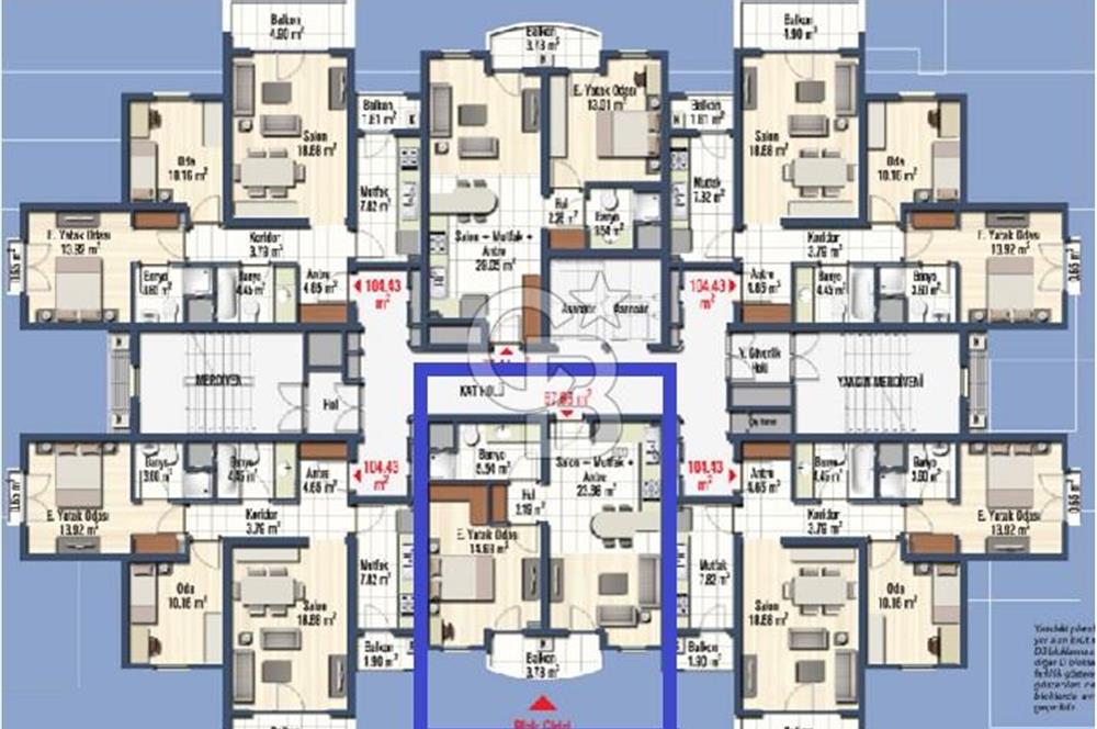 Mavişehir Soyak A Etap Havuz & Peyzaj Kiralık 1+1 68 m² Daire