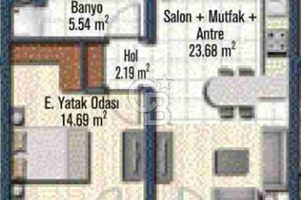 Mavişehir Soyak A Etap Havuz & Peyzaj Kiralık 1+1 68 m² Daire