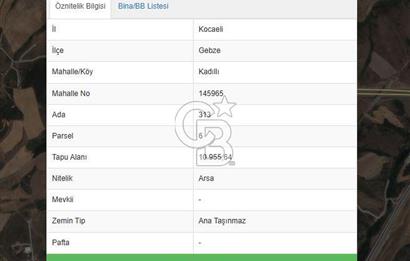 CB FLY'dan Gebze-Kadıllı Köyü'nde Satılık Villa İmarlı Arsa