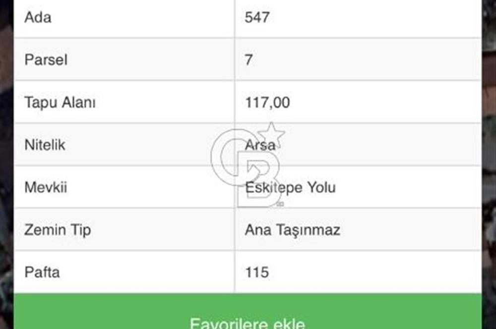Kuzguncukta Satılık Deniz Manzaralı Yatırımlık Ada Parsel