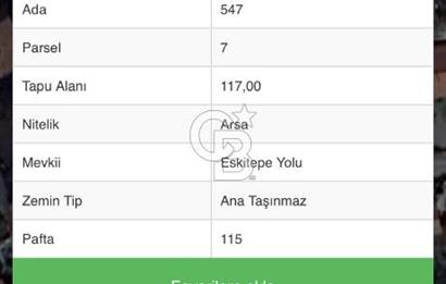 Kuzguncukta Satılık Deniz Manzaralı Yatırımlık Ada Parsel