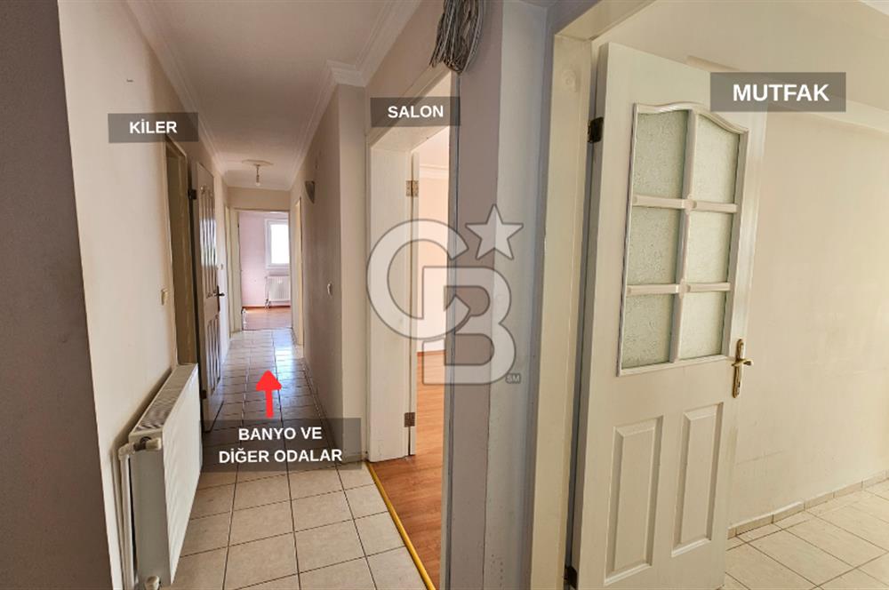 Bayraklı Soğukkuyu'da 3+1 Kiralık Daire Arakat Asansör Otopark