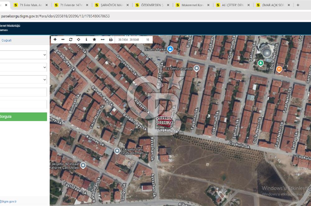 CB CITY'DEN EMEK MAHALLESİNDE KAT KARŞILIĞI ARSA