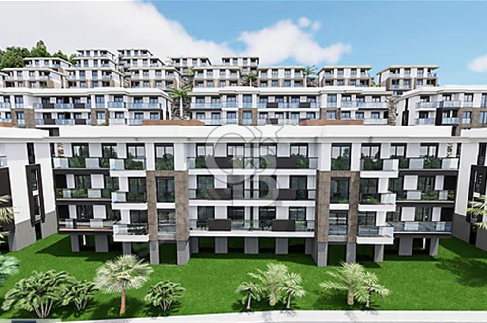 DİDİM AKBÜK'TE PANORAMİK DENİZ MANZARALI PRESTİJLİ PROJEDE 1+1