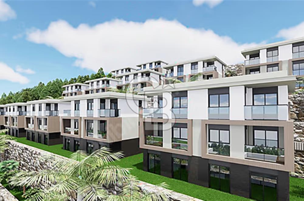 DİDİM AKBÜK'TE PANORAMİK DENİZ MANZARALI PRESTİJLİ PROJEDE 1+1