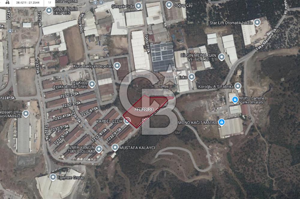 AY KOOP Sanayi Sitesi'nde 7.528 m² Arazi