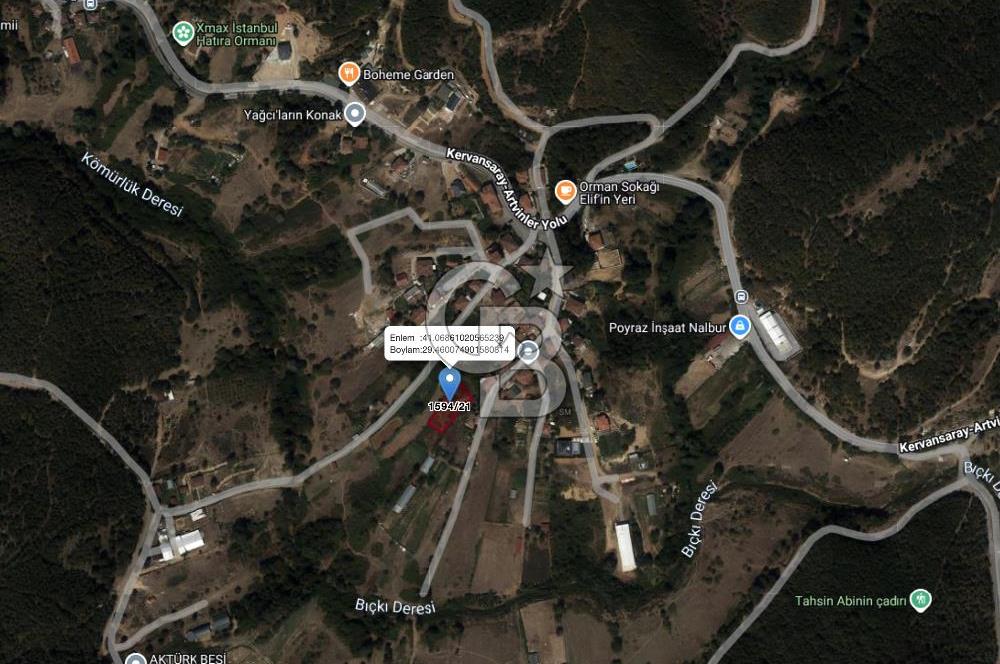 ŞİLE KERVANSARAYDA KÖY İÇİ İMARLI 890 M² MÜSTAKİL TAPULU ARSA