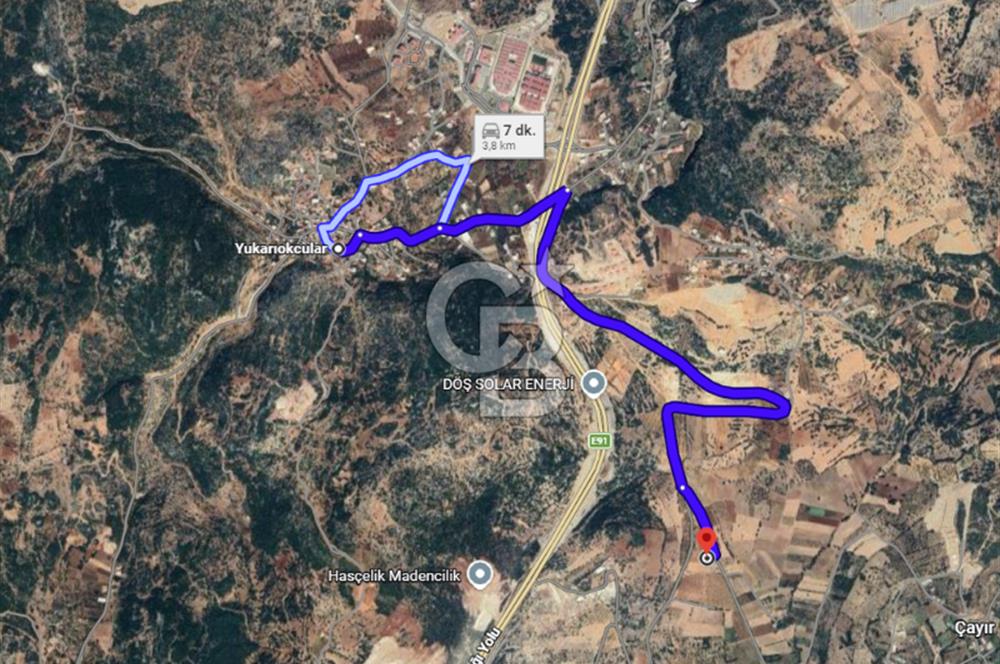 YUKARIOKÇULAR'DA *3.797 M2* ÇİFT ASFALT CEPHELİ-SATILIK TARLA