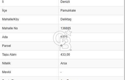 Deliktaş'ta Ana Cadde Yakını 433 M² Satılık B+2 Konut Arsası