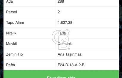 KANDIRA ÇALKÖY’DE PLAJLARA YAKIN, YATIRIMLIK 1.828 m² MÜSTAKİL TARLA