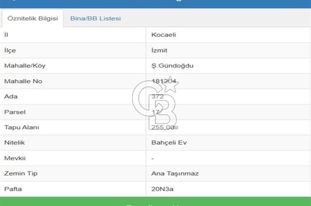 İZMİT BEKİRDERE'DE SATILIK 255 m² 2 CEPHELİ TİCARİ İMARLI ARSA