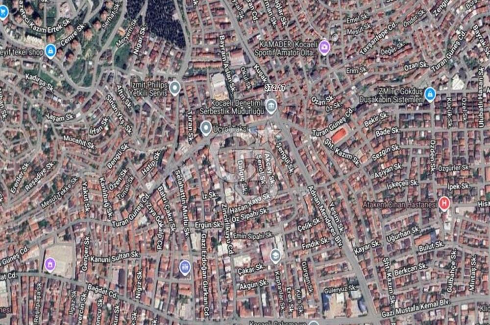 İZMİT BEKİRDERE'DE SATILIK 255 m² 2 CEPHELİ TİCARİ İMARLI ARSA