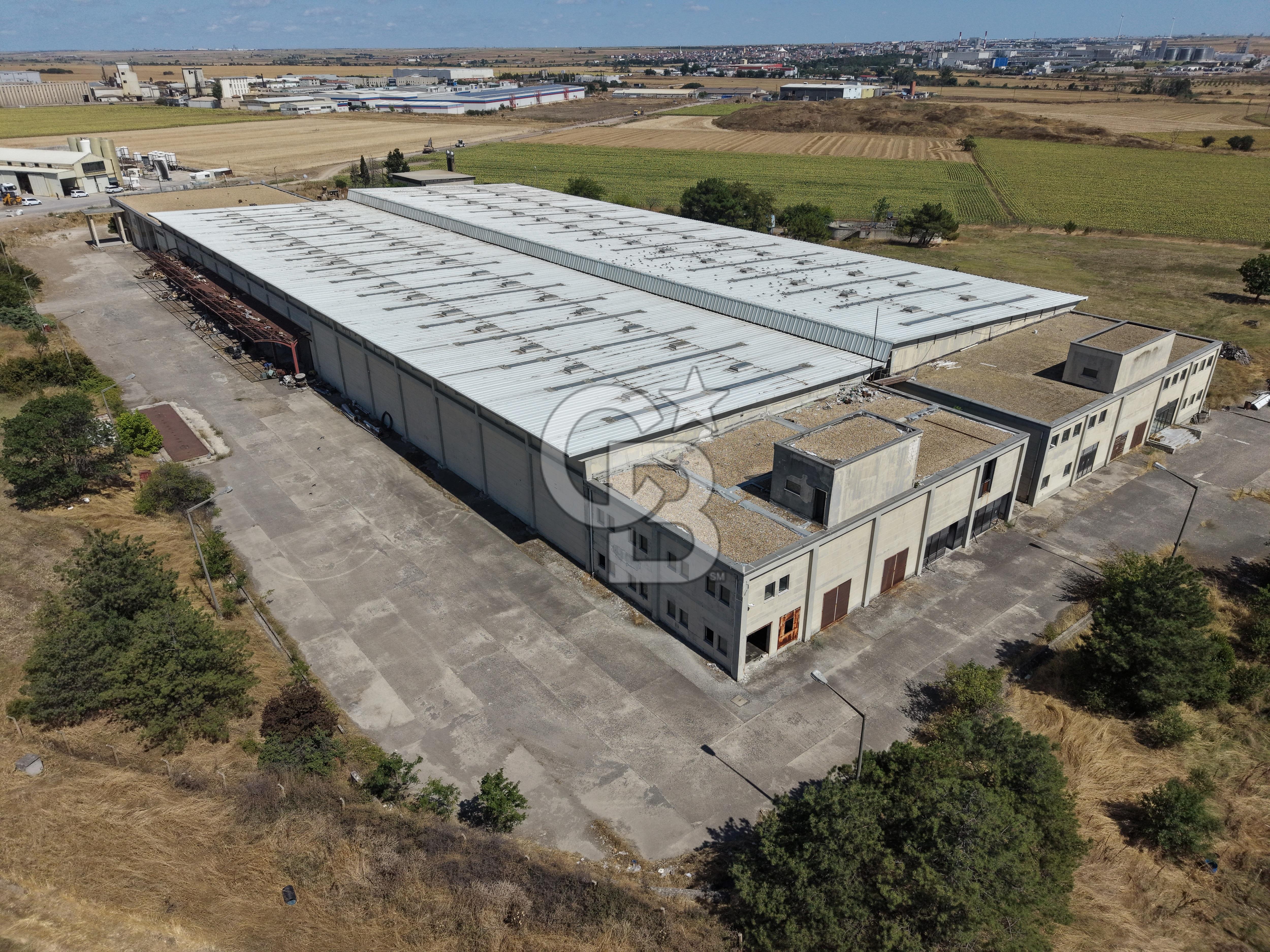 Tekirdağ Ergene 2 OSB İçinde Satılık 12.000 M2 Fabrika ve Arsası